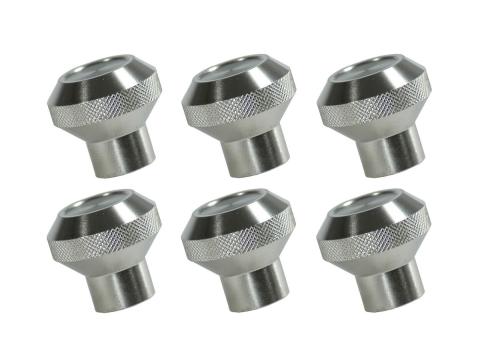 Dash Knob Kit Billet Stainless Steel 76-86 Jeep CJ Rugged Ridge
