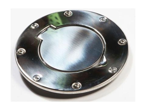 Gas Cap Door Non-Locking Stainless Steel 97-06 Jeep Wrangler TJ Rugged Ridge