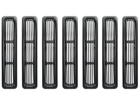Grille Insert Billet Style Black 97-06 Jeep Wrangler TJ Rugged Ridge