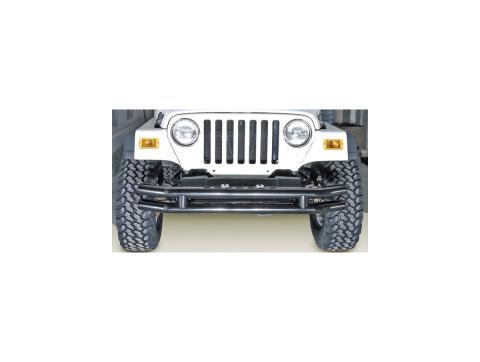 Double Tube Bumper Front 3 Inch Black 76-06 Jeep CJ/Wrangler YJ/TJ Rugged Ridge