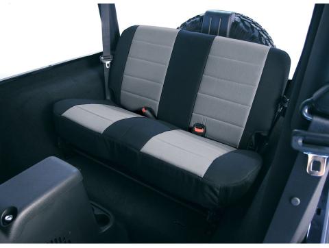 Neoprene Seat Cover Rugged Ridge Rear Gray 80-95 Wrangler Rugged Ridge