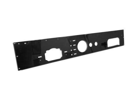 Dash Panel Pre-Cut Holes Black Gauge Cutouts 76-86 Jeep CJ Rugged Ridge