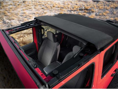 Voyager Fastback Top Black Diamond 18-Present Jeep Wrangler JL 4 Door Rugged Ridge