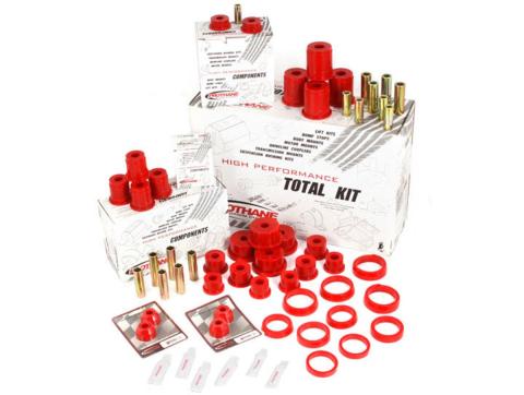 Suspension Bushing Kit Polyurethane Red 84-01 Jeep Cherokee XJ Rugged Ridge