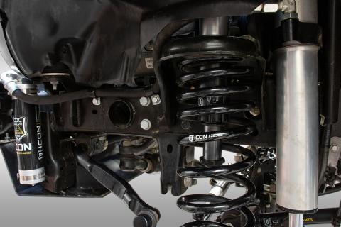 2020-2023 Jeep Gladiator/2018-2023 Wrangler JL/2007-2018 Wrangler JK Front 2.0 Hydraulic Bump Stop Kit Icon Vehicle Dynamics