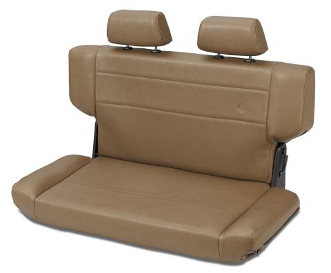Jeep Rear Bench Seat Trailmax II Fold-N-Tumble Seat For Jeep 1997-2006 Wrangler TJ All Vinyl Spice Bestop