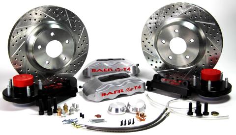 Brake System 13 Inch Front Track4 Silver Wilwood Pro BAER Brakes