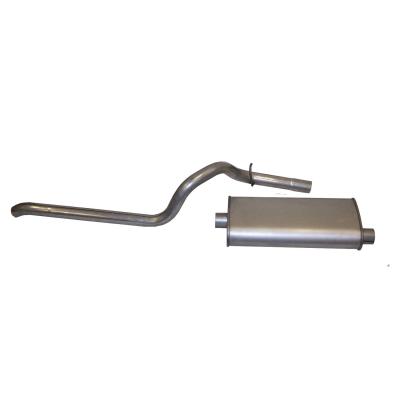 Muffler & Tailpipe for 1984-1998 Jeep XJ Cherokee w/ 2.5L, 4.0L Engines Crown Automotive