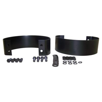 Set of 2 Black Bumperettes for 87-95 Jeep YJ Wrangler & 76-86 Jeep CJ-5, 7, 8 Crown Automotive