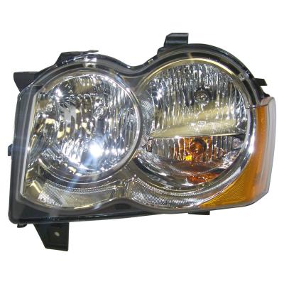 Left Headlamp Assembly for 08-10 Jeep WK Grand Cherokee w/o HID Bulbs Crown Automotive