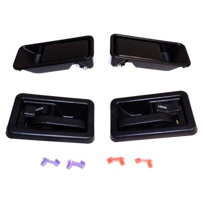 Interior & Exterior Door Handle Kit for 87-06 Jeep YJ, TJ Wrangler w/ Half Doors Crown Automotive