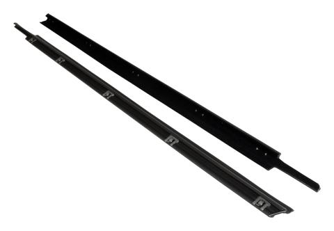 Outer Door Glass Weatherstrip Set for 97-06 Jeep TJ Wrangler w/ Full Steel Doors Crown Automotive