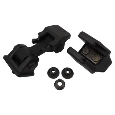 Black Hood Catch Kit for 97-06 Jeep TJ Wrangler, L or R (1 Catch & 1 Bracket) Crown Automotive