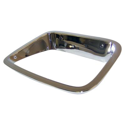 Right Chrome Headlight Bezel for 1987-1995 Jeep YJ Wrangler, USA & Canada Crown Automotive