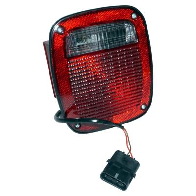 Tail Light, Left, w/ License Lamp for 1997 TJ Wrangler, Select 91-95 YJ Wrangler Crown Automotive