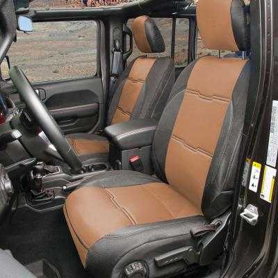 Neoprene Seat Cover Set Front/Rear Tan Gen 2 2018-2020 Jeep Wrangler JL 3.6L 4 Door Only Smittybilt