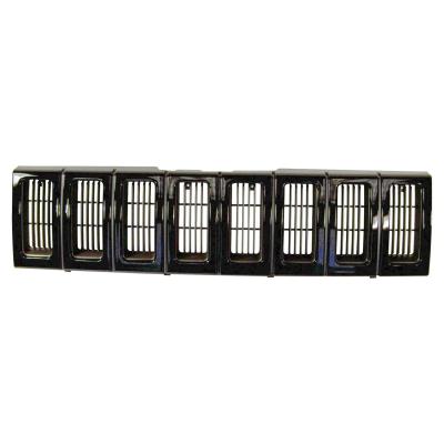 Grille for 1993-1995 Jeep ZJ Grand Cherokee, Black Crown Automotive