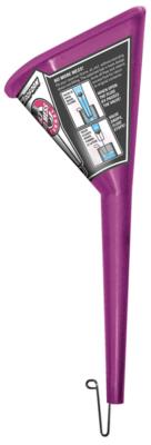 Funnel Proform No-Mess Ball and Hook Design Triangular Shape Plastic Purple Proform