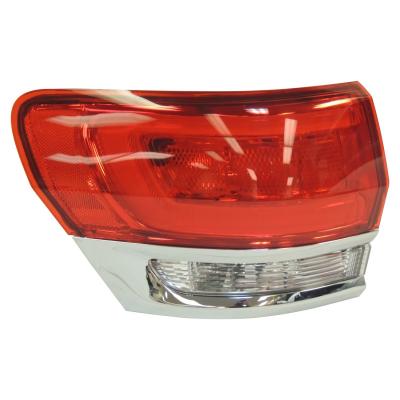 Left Tail Lamp Assembly w/ Chrome Bezel for 14-18 Jeep WK Grand Cherokee Crown Automotive