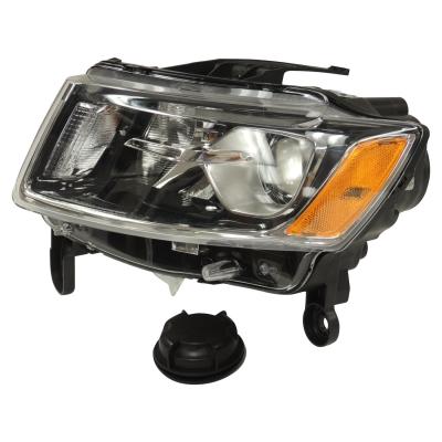 Left Headlamp Assembly for 14-15 Jeep WK Grand Cherokee w/ Halogen Lamps Crown Automotive