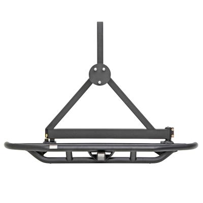 SRC Rear Bumper W/Tire Carrier Black Textured 87-06 Wrangler YJ/TJ/LJ Smittybilt
