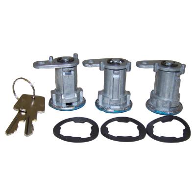 Door Cylinder Kit for Select 81-90 CJs, YJ w/ Full Steel Doors, XJ and MJ Crown Automotive