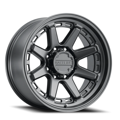Aluminum Wheels 20x9 Scout 947B Satin Black 0 Offset 8 on 170 Bolt Pattern 125.2 Bore Raceline