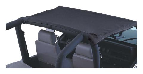 Black Beach Topper for 1997-2006 Jeep TJ Wrangler, Including Unlimited Package RT Off Road