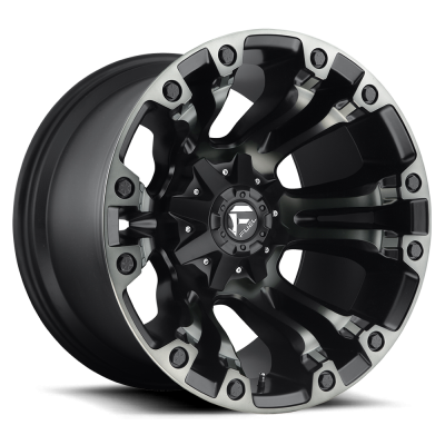 Aluminum Wheels 17X10 Vapor D569 8 On 165.1 Matte Black Double Dark Tint 125.2 Bore -18 Offset Fuel Off Road Wheels