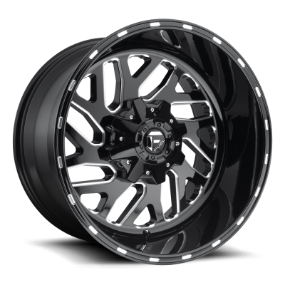 Aluminum Wheels 20X9 Triton D581 6 On 120/6 On 139.7 Gloss Black Milled 78.1 Bore 20 Offset Mesh Spoke Fuel Off Road Wheels