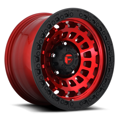 Aluminum Wheels 18X9 Zephyr D632 6 On 139.7 Candy Red W/Matte Black Ring 106.1 Bore -12 Offset Fuel Off Road Wheels