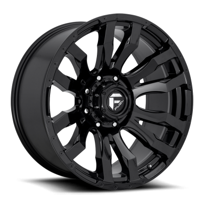 Aluminum Wheels 20X8.25 Blitz D675 8 On 165.1 Gloss Black 121.5 Bore -265 Offset Multi Spoke Fuel Off Road Wheels