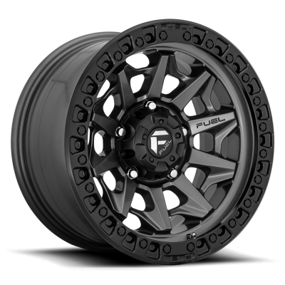 Aluminum Wheels 20X10 Covert D716 8 On 165.1 Matte Gunmetal Gray Black Bead Ring 125.2 Bore -18 Offset Multi Spoke Fuel Off Road Wheels