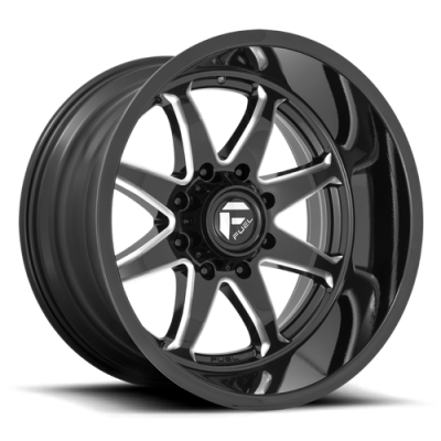 Aluminum Wheels 22X10 Hammer D749 6 On 139.7 Gloss Black Milled 106.1 Bore -18 Offset Fuel Off Road Wheels