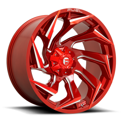 Aluminum Wheels 20X9 Reaction D754 5 On 139.7/5 On 150 Candy Red Milled 110.1 Bore 20 Offset Fuel Off Road Wheels