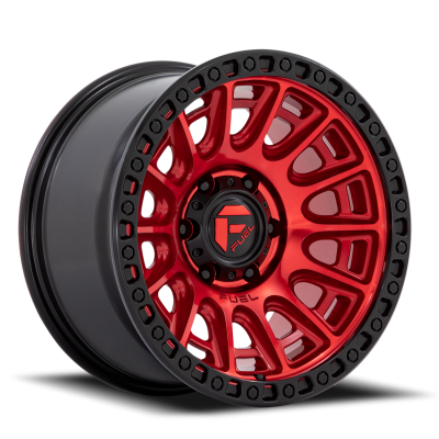 Aluminum Wheels 20X9 Cycle D834 6 On 135 Candy Red/Black Ring 87.1 Bore 1 Offset Fuel Off Road Wheels