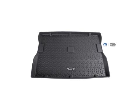 All Terrain Cargo Liner Black Jeep Logo 76-95 Jeep CJ7/Wrangler YJ Rugged Ridge