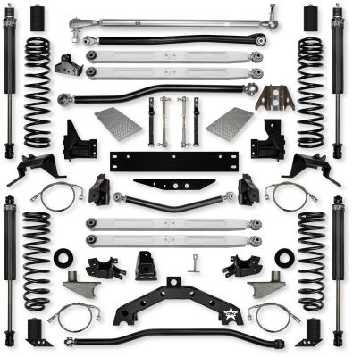 4.5 Inch X Factor X2 Pro Elite 6 Inch Stretch Long-Arm Suspension System For Jeep Wrangler JK With IFP Shocks Rock Krawler