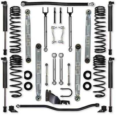2.5 Inch X-Factor Pro Elite Mid-Arm Suspension System for Jeep Wrangler JL Gas Models With IFP Shocks Rock Krawler