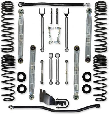 2.5 Inch X-Factor Pro Elite Mid-Arm Suspension System for Jeep Wrangler JLU 4XE Models With No Shocks Rock Krawler