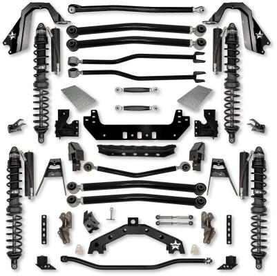 3.5 Inch Adventure X2 Coilover No Limits Long-Arm Suspension System for Jeep Wrangler JLU Gas Models Comp Stage 1 Trail Runner System Stage 1 Rock Krawler