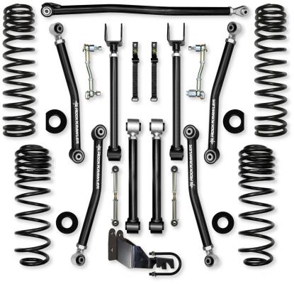3.5 Inch Adventure X Mid-Arm Suspension System for Jeep Wrangler JLU Gas Models With No Shocks Rock Krawler