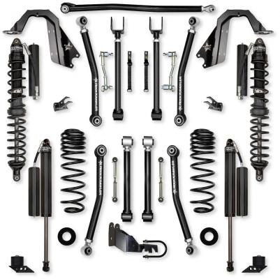 3.5 Inch Adventure X Coilover Mid-Arm Suspension System for Jeep Wrangler JLU Gas Models Comp Stage 1 Rock Krawler