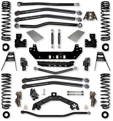 3.5 Inch X-Factor X2 No Limits Long-Arm Suspension System for Jeep Wrangler JLU Diesel Models With No Shocks Rock Krawler