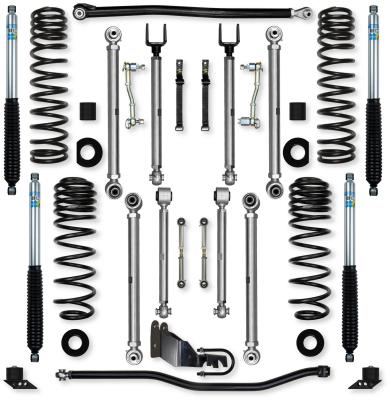3.5 Inch X-Factor PRO Mid-Arm Suspension System for Jeep Wrangler JLU Diesel Models With Bilstein Shocks Rock Krawler
