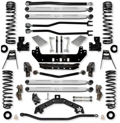 4.5 Inch Adventure X2 Pro Elite Long-Arm Suspension System for Jeep Wrangler JLU Diesel Models With No Shocks Rock Krawler