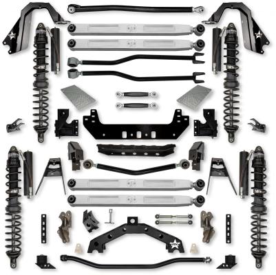 4.5 Inch Adventure X2 Pro Elite Coilover No Limits Long-Arm Suspension System for Jeep Wrangler JL Gas Models Trail Runner System Stage 1 Rock Krawler