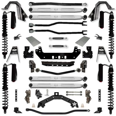 4.5 Inch Adventure X2 Pro Elite Coilover No Limits Long-Arm Suspension System for Jeep Wrangler JL Gas Models Trail Runner System Stage 2 Rock Krawler