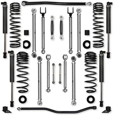 4.5 Inch X-Factor PRO No Limits Mid-Arm Suspension System for Jeep Wrangler JLU 392 Models With IFP Shocks Rock Krawler