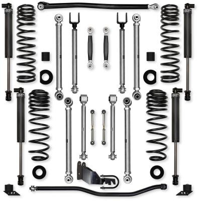 4.5 Inch X-Factor PRO No Limits Mid-Arm Suspension System for Jeep Wrangler JLU Gas Models With IFP Shocks Rock Krawler